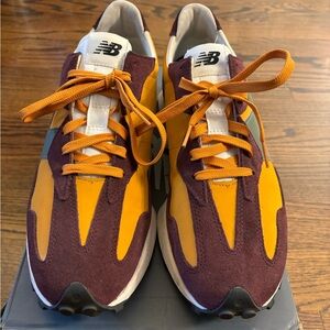 New Balance MS327 Men's Yellow and Maroon Sneakers